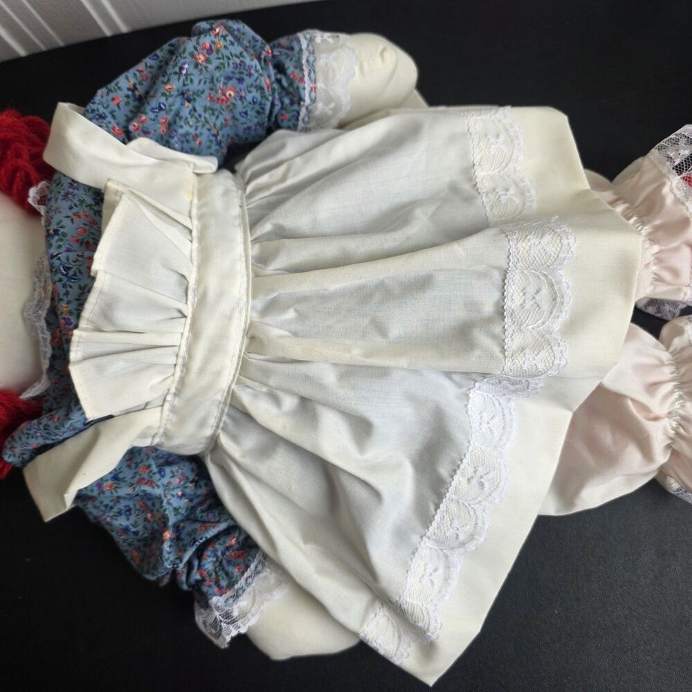 ​Vintage Handmade Raggedy Ann & Andy Large 24" Plush Dolls - Picture 4 of 16